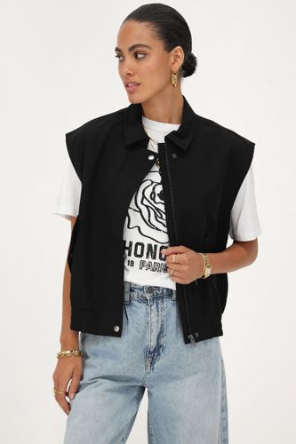 Veste sans manches avec col et poches | - My jewellery - Modalova