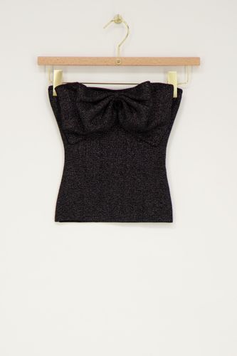 Top bustier en lurex avec nœud | - My jewellery - Modalova