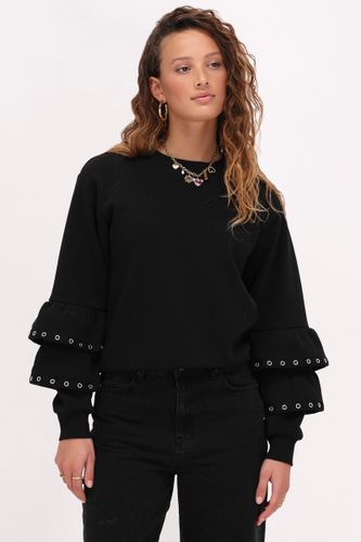 Pull avec manchesà volants et clous | - My jewellery - Modalova