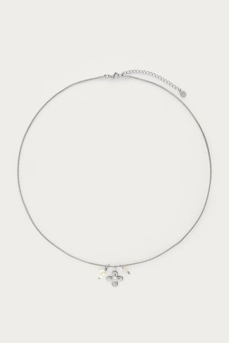 Collier Botanical avec fleur et strass | - My jewellery - Modalova
