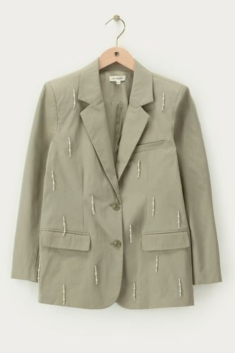 Blazer vert avec perles fantaisie | - My jewellery - Modalova