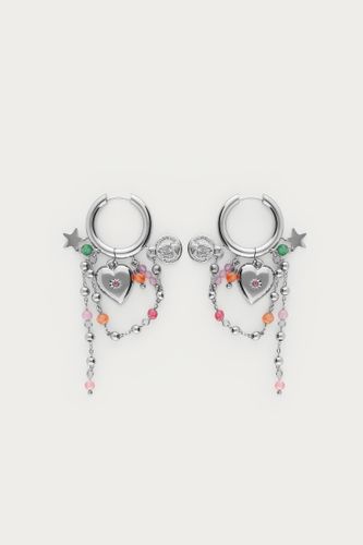 Boucles d'oreilles chaîne avec perles fantaisie | - My jewellery - Modalova