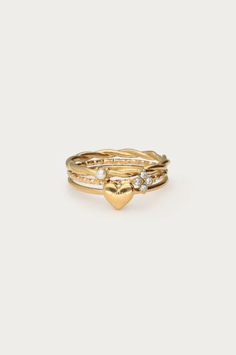 Bague triple love avec strass | - My jewellery - Modalova