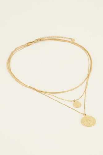 Collier trois chaînes à médaillon | - My jewellery - Modalova