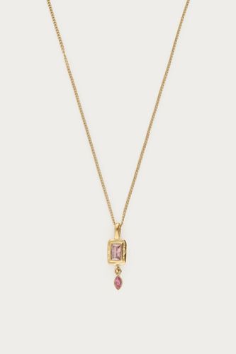 Collier vintage avec strass carré rose clair | - My jewellery - Modalova