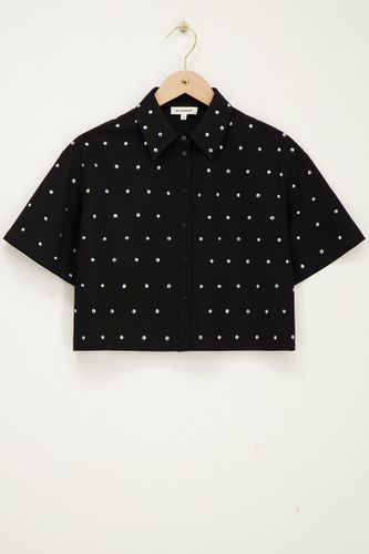 Chemise courte avec clous argentés | - My jewellery - Modalova