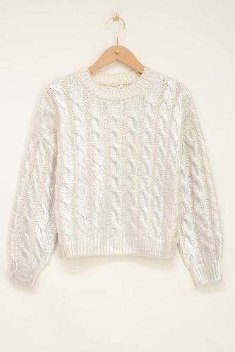 Pull en maille torsadée métallisée | - My jewellery - Modalova