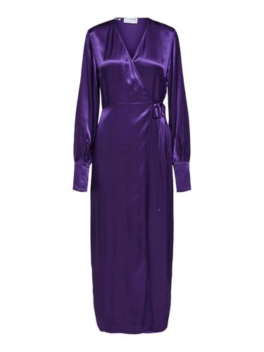 Satin Robe Cache-cœur - Selected - Modalova