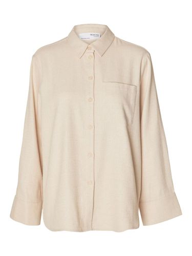 Lin Mélangé Chemise - Selected - Modalova