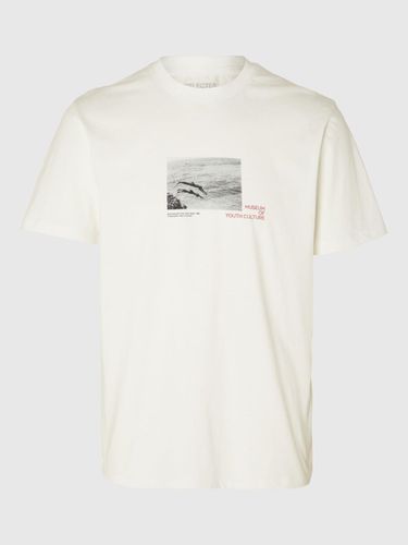 Coton Imprimé T-shirt - Selected - Modalova