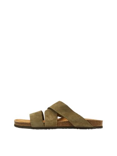 Cuir Mules Plates - Selected - Modalova