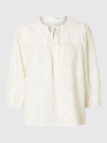 Texturé Blouse Manches 3/4 - Selected - Modalova