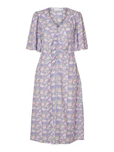 Floral Robe Mi-longue - Selected - Modalova