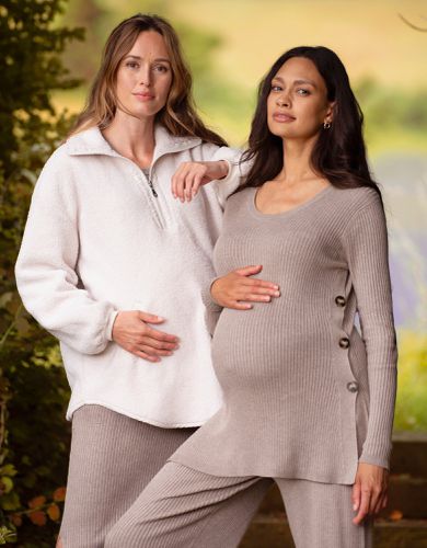 Rib Knit Maternity & Nursing Co-ord Top | - Seraphine - Modalova