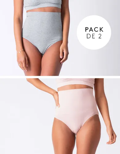 Twin Pack Post Maternity Shaping Briefs - & Blush | - Seraphine - Modalova