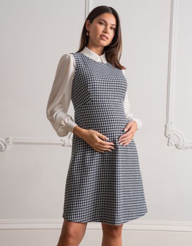 Stretch Tweed Maternity Pinafore Dress | - Seraphine - Modalova
