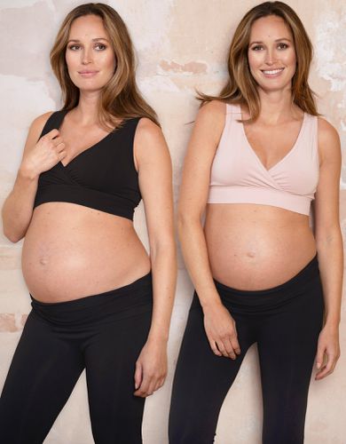 Twin Pack Bamboo Maternity & Nursing Sleep Bras - & Blush | - Seraphine - Modalova