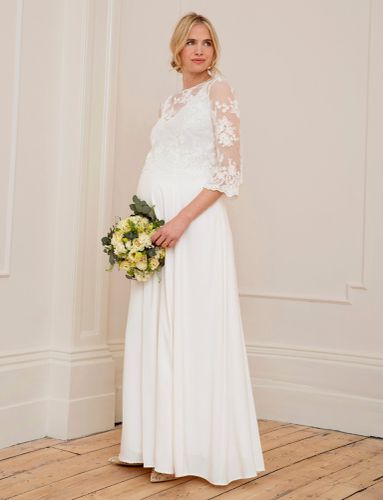 Robe grossesse mariage avec dentelle optionnelle - Seraphine - Modalova