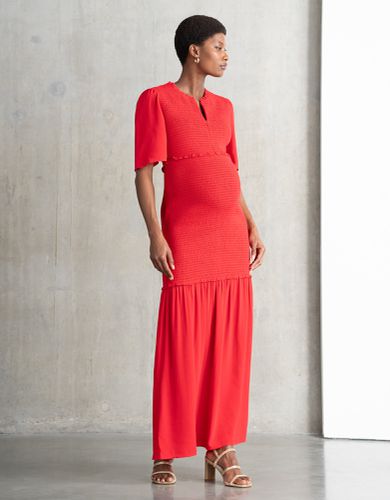 Shirred Maxi Maternity-To-Nursing Dress | - Seraphine - Modalova