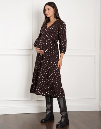 Maternity & Nursing Button-Through Dress | - Seraphine - Modalova