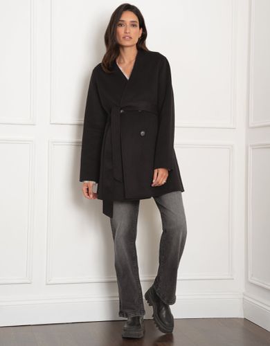 Double-Breasted Wool Maternity Coat | - Seraphine - Modalova