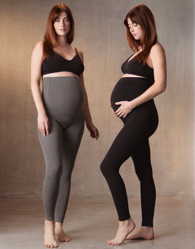 Lot de 2 Leggings maternité en bambou - Noir et | - Seraphine - Modalova