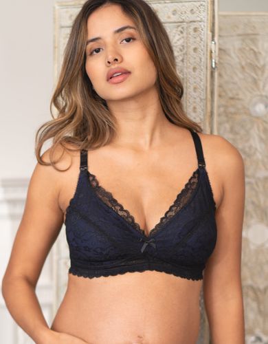 Blue Lace Maternity & Nursing Bra | - Seraphine - Modalova