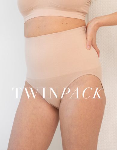 Post Maternity Briefs Latte Twin Pack | - Seraphine - Modalova
