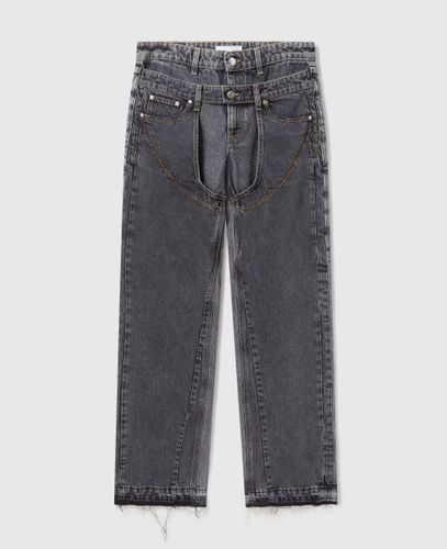 Jean à chaps à double ceinture, , , Taille: 29 - Stella McCartney - Modalova