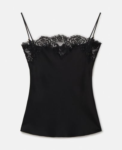 Haut sans manches en dentelle et satin, , , Taille: 44 - Stella McCartney - Modalova