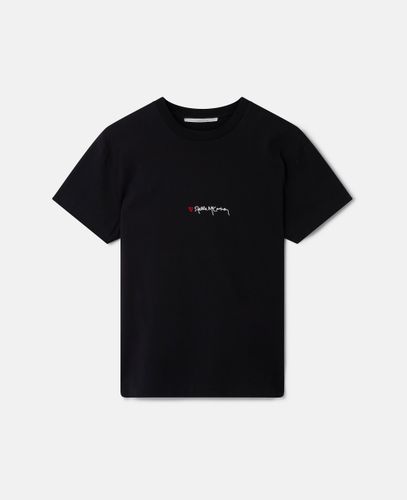 T-shirt Stella Iconics Love à logo, , , Taille: M - Stella McCartney - Modalova