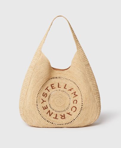 Grand cabas souple en raphia Logo, - Stella McCartney - Modalova