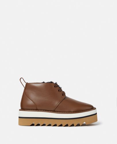Desert Boots doublure en teddy Sneak Elyse, , Marron écaille de tortue, Taille: 35 - Stella McCartney - Modalova