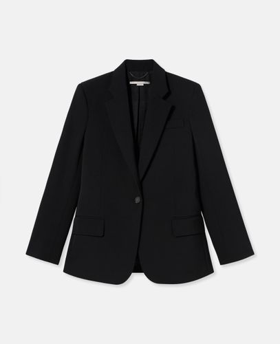 Blazer boyfriend ajuste en flanelle de laine, , , Taille: 40 - Stella McCartney - Modalova