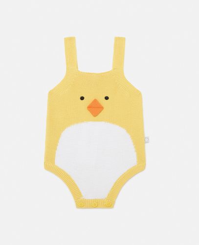 Barboteuse sans manches avec broderie poussin, , , Taille: 12m - Stella McCartney - Modalova