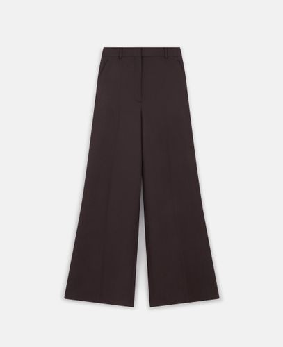 Pantalon large en laine a taille haute, , , Taille: 38 - Stella McCartney - Modalova