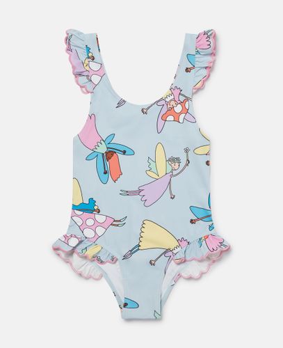 Maillot de bain a volants avec imprime fees, , Taille: 6 - Stella McCartney - Modalova