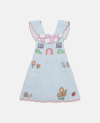 Robe sans manches a bordures festonnees Champignon, , Taille: 4 - Stella McCartney - Modalova