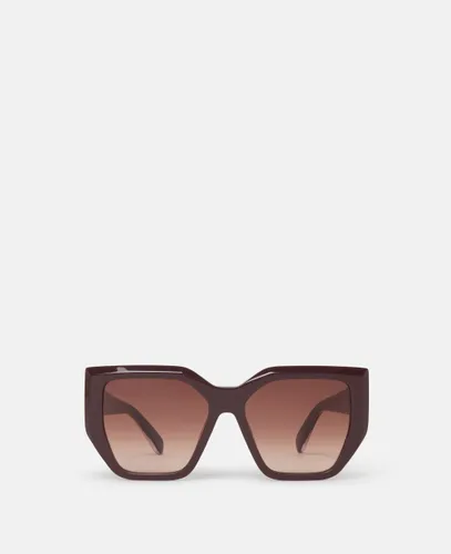 Lunettes de soleil oeil de chat carrees epaisses, - Stella McCartney - Modalova