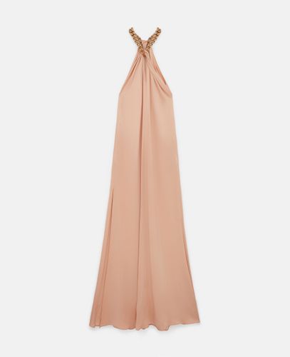 Robe longue en satin a dos nu et chaine, , , Taille: 44 - Stella McCartney - Modalova