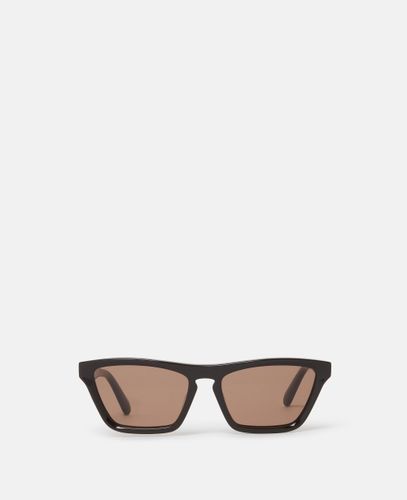Lunettes de soleil oeil de chat rectangulaires, - Stella McCartney - Modalova