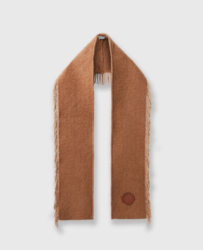 Foulard a franges avec logo, - Stella McCartney - Modalova
