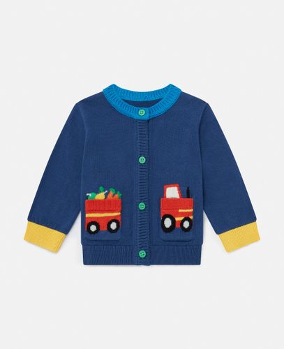 Cardigan graphique en maille avec ferme, , , Taille: 3m - Stella McCartney - Modalova