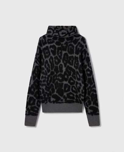 Pull à col roulé en jacquard léopard, , , Taille: L - Stella McCartney - Modalova