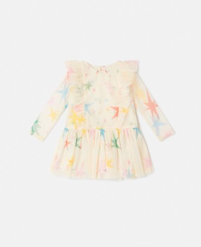 Robe en tulle a volants avec motif etoiles, , , Taille: 18m - Stella McCartney - Modalova