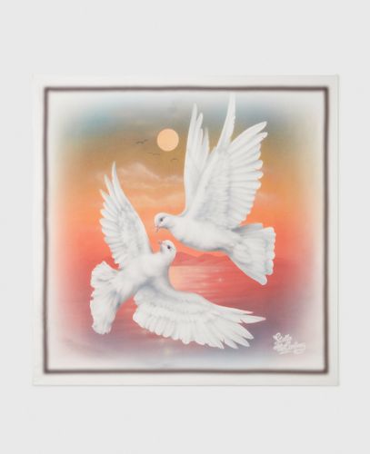 Foulard carre avec imprime colombe, - Stella McCartney - Modalova