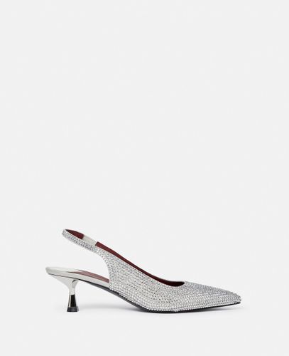 Escarpins a petits talons et bride arriere avec cristaux, , , Taille: 38 - Stella McCartney - Modalova