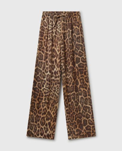 Pantalon droit leopard, , , Taille: 36 - Stella McCartney - Modalova