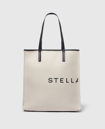 Grand cabas SMC en toile, , Écru et noir - Stella McCartney - Modalova
