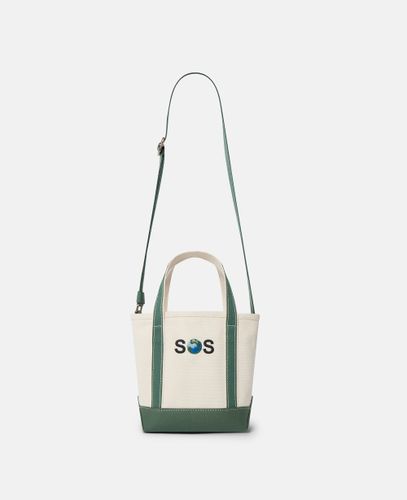 SOS Embroidered Small Tote Bag, , / - Stella McCartney - Modalova